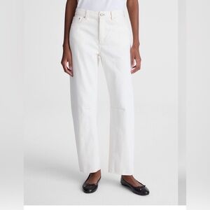 Madewell The Darted Barrel-Leg Jean in Vintage Canvas